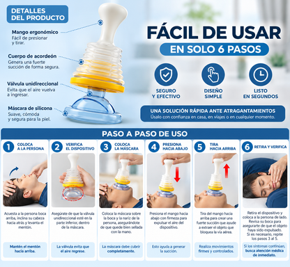 Dispositivo Portátil de Emergencia Anti asfixia