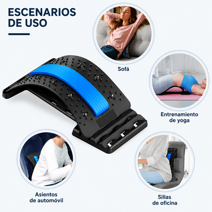 Corrector y Estirador Lumbar de Espalda – 3 Niveles de Ajuste