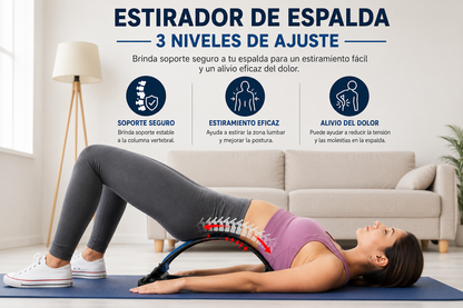 Corrector y Estirador Lumbar de Espalda – 3 Niveles de Ajuste