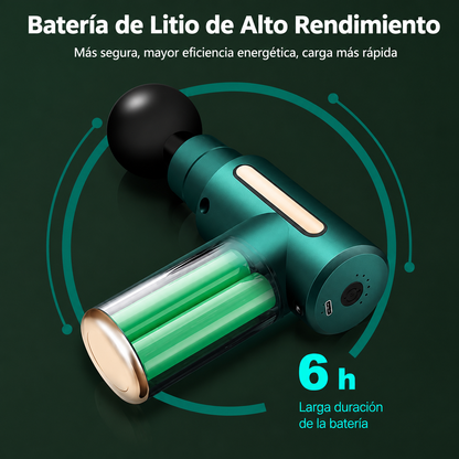 Pistola de Masaje Muscular Portátil 4 en 1 – Relajación y Recuperación